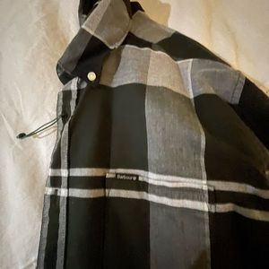 New - never worn Barbour button down shirt - with pocket - UK - lg.-  USA- med.